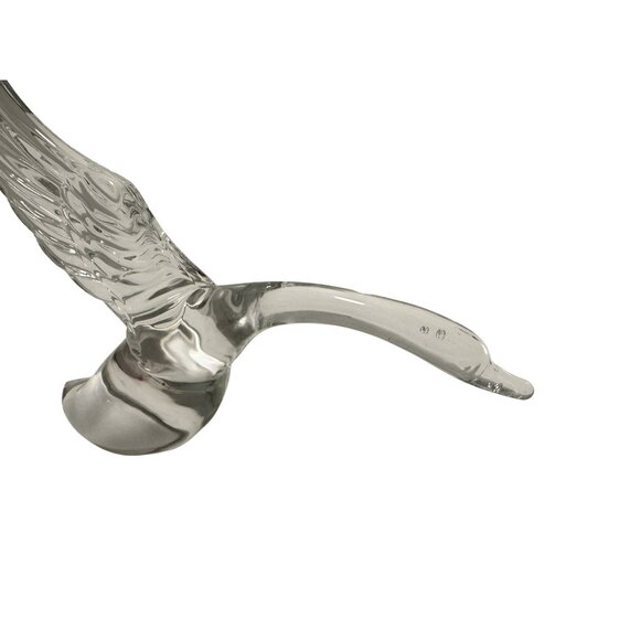 Vintage Heisey Glass Elegant Crystal Goose Wings Up Figurine Glass Bird Animal - Picture 2 of 6